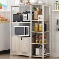 Furnix 5-Tier Microwave Oven Stand with Storage Cabinet, Kitchen Shelf, and Multi-Functional Rack for Spices, Utensils, Vegetables, and Fruits. 