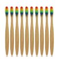 【Daily Necessities For Anyone Store】DR.PERFECT 10 Pieces/lot wooden soft Eco Bamboo Oral Adult Care tongue scraper cleaning.