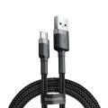 Baseus Cafule 1 Meter USB Type C Cable 3A  Nylon Braided Wire. 