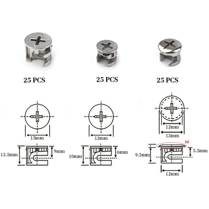 75%20Pcs%20Furniture%20Connecting%20Cam%20Lock%20Fittings,%20Furniture%20Connecting%20Fastener%20Cabinet%20Connectors%20Hardware%20Bolts%20-%20Image%203
