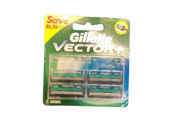 Gillette VECTOR+ Blade (4 pcs) | Daraz.com.bd
