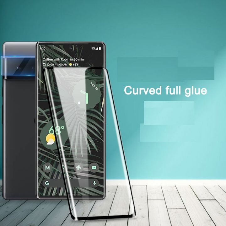 Google Pixel 6 Tempered Glass Edge-To-Edge Protect 3D Curved Full Coverage Screen Protector