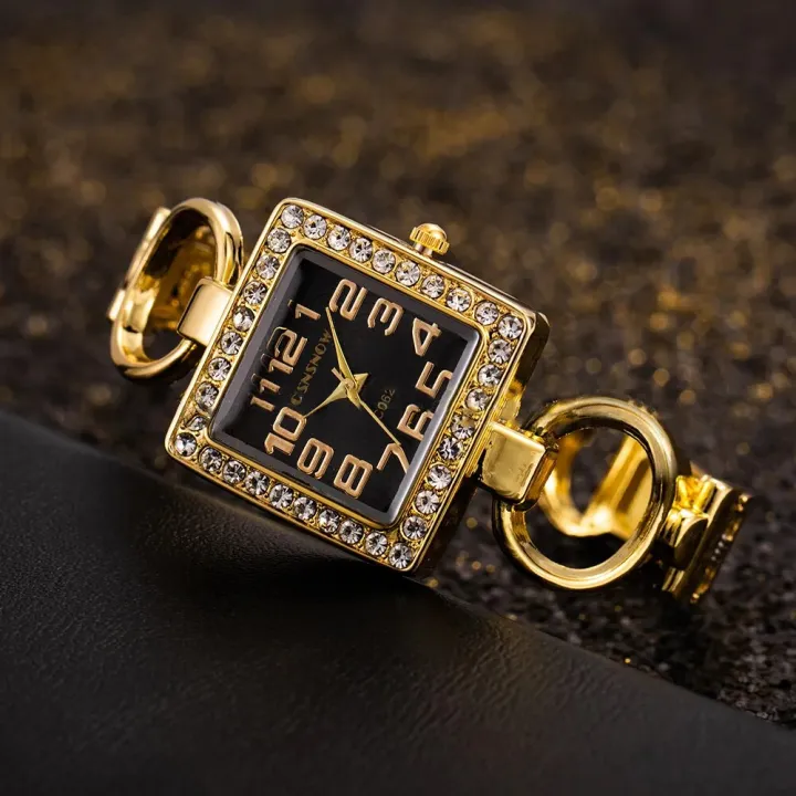 Women's%20Watches%20Open%20Bracelet%20Watch%20Set%20Diamond%20Dial%20Square%20Girls'%20Watch%20Hollow%20Out%20Female's%20Fashion%20Quartz%20Wristwatch%20-%20Image%204