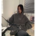 Women's White Sweatshirt Harajuku Korean Fashion Street Oversized Hoodie Winter Fleece Warm Female Clothes Long Sleeve Top Basic. 