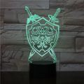 【Cathery Baby Store】3d Lamp The Legend Of Zelda Night Light Led Bedside luminaria Colorful Nightlight Holiday Gift Lamp RGB. 