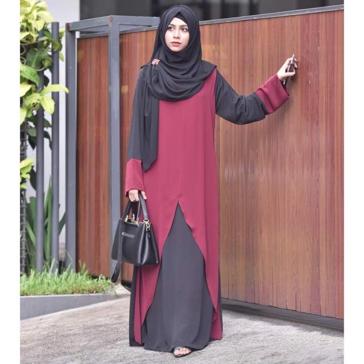 High-Quality Arabian Sweets Hijab and Burqa - A Fashionable Abaya Burqa Crafted from Dubai Cherry Fabric Perfect for All Seasons and Occasions
