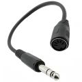 2X MIDI CABLE,5-Pin Din Female to Monoprice 6.35mm (1/4 Inch) Male TRS Stereo Audio Extension Cable.