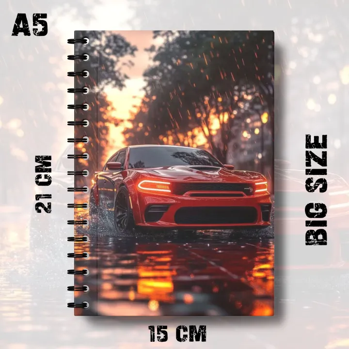 Notebook%20Red%20Edition%20Sports%20Car%20Design%20Writing%20Journal%20Pad%20K676%20-%20Image%202