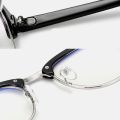 Anti Radiation Blue Light Eyeglasses Replaceable Lens Computer Glasses High Qulity Half Metal Glass. 