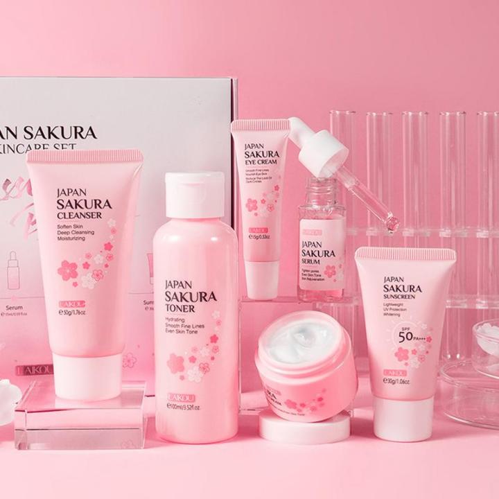 Facial%20Products%20Kit%20Sakura%20Skin%20Care%20Set%20Facial%20Cleanser%20Face%20Cream%20Sunscreen%20Facial%20Mask%20Eye%20Cream%20Skincare%20Product%20-%20Image%205