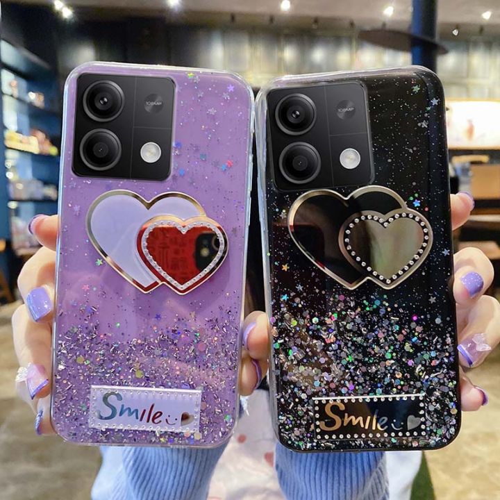 Custodia per Redmi 13 4G/Redmi Note 13R Cover Bling Rhinestones Case