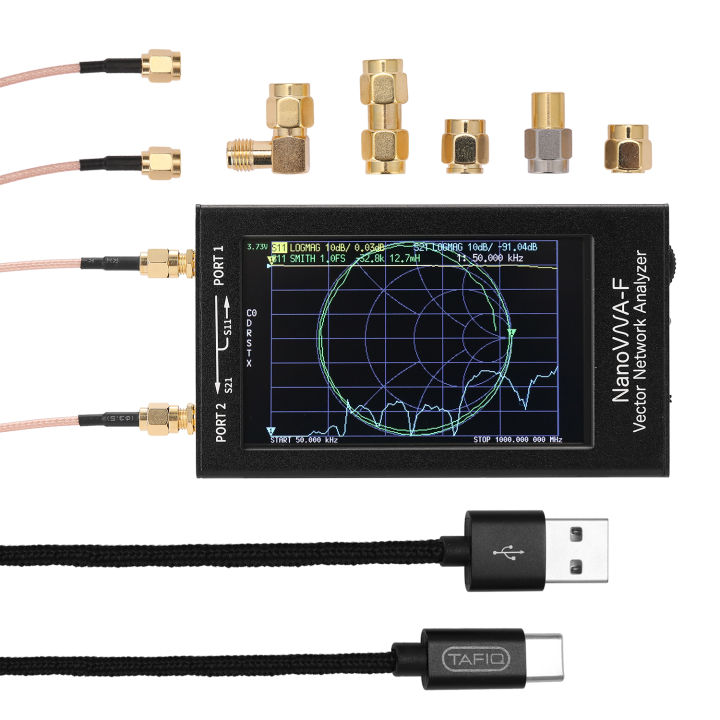 NanoVNA-F%20Portable%20Handheld%20Vector%20Network%20Analyzer%20SWR%20Meter%2050KHz-1000MHz%204.3%20Inch%20IPS%20TFT%20Digital%20Display%20Touching%20Screen%20Shortwave%20MF%20HF%20VHF%20Antenna%20Analyzer%20-%20Image%202