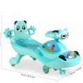 Baby Auto Swing Car Twist & Ride Panda Swing Car Kids Ride on Car With Lighting Rubber Wheel  Pink And Sky Blue. 