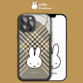 【Solitary waves】Miffy X MIPOW Fashion Pattern Case For iPhone 12Pro Max Mirror Glass film Cover All-inclusive miffy Phone Case For iPhone 12Pro. 