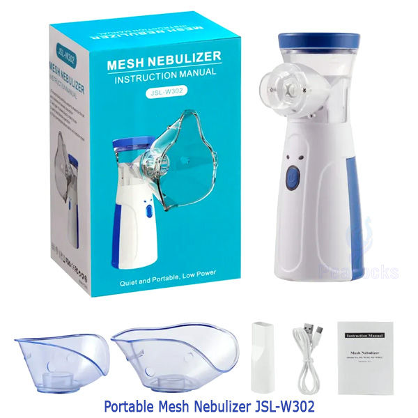 Mesh Portable Nebulizer - Handheld Mesh Atomizer Machine for Home Daily Use, Ultrasonic Nebuliser Personal Inhalers for Breathing Problems/ Mesh Atomizer Nebulizer