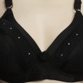 100% Cotton Bra For Women (Black).