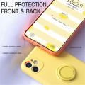 Phone Case For Xiaomi POCO X3 NFC POCO X3 POCO X3 Pro Casing Liquid Silicone Ring Bracket Soft TPU Back Cover With Lanyard. 