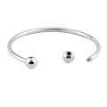 316L Stainless Steel Bangle Bracelet Screw End Ball Cuff Charm Beads DIY Jewelry for Women Men.