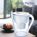 3.5L Water Filter Jug Digital Display Activate Carbon Water Filter Reduce Limescale and Impurities 4-stages Filtration System.
