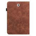【FUPANG】For Samsung Galaxy Tab 9.7 T810/T815 lace flower embossing pattern horizontal flip case with y card slots y wallet y photo frame.