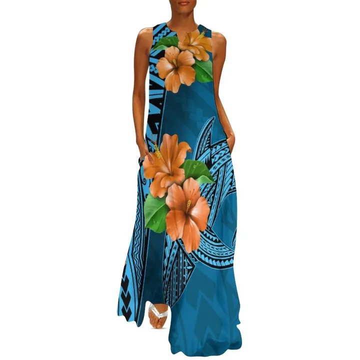 Custom%20Made%20Red%20Print%20Polynesian%20Style%20Women%20Off%20Shoulder%20Dress%20V-neck%20Women%20Beach%20Elegant%20Maxi%20Sleeveless%20Long%20Dresses%20-%20Image%207