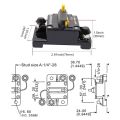 30 Amp Circuit Breaker 12V- 48V DC Manual Reset for Trolling Motor Rv Marine Boat Vehicles System Protection (30A). 