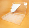Jewelry Storage and Display Case High-Impact Plastic 15-Compartment Stackable – Essential Jewellery Organizer Box for Women.