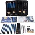 Art Set 42 PCS Drawing and Sketching Set- Drawing, Sketching and Charcoal Pencils. 2 x 50 Page Drawing Pad!Kneaded Eraser Included. Art Kit for Kids, Teens and Adults.