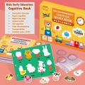 Baby Montessori Busy Book Board Kid Early Learning Cognitive Puzzle Children Paste Book Educationa Toys Sticker Quiet Book. 