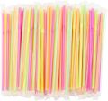 Straws Flexible juice Pipe - 100pcs.