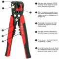 5 in 1 Multifunctional Cable Stripper – Professional Wire Stripping, Cutting & Crimping Tool | Multi-Use Hand Tool for Electrical, Home & DIY Projects | Adjustable Design | Comfortable Grip.