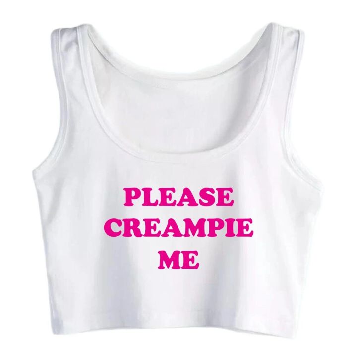 Please%20Creampie%20Me%20Design%20Slim%20Crop%20Top%20Hotwife%20Funny%20Flirtatious%20Style%20Tank%20Tops%20Swinger%20Naughty%20Casual%20Sports%20Camisole%20-%20Image%207
