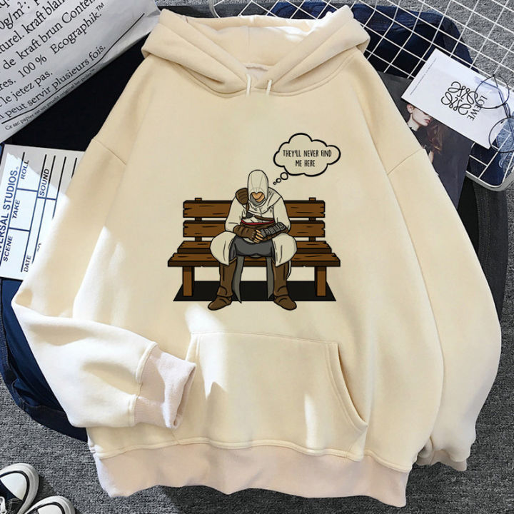 Assassins Creed Hoodie Printed Men/Women Casual Fashion Hooded Shirt Long Sleeves Pullover Sweatshirts Oversized Unisex Clothing