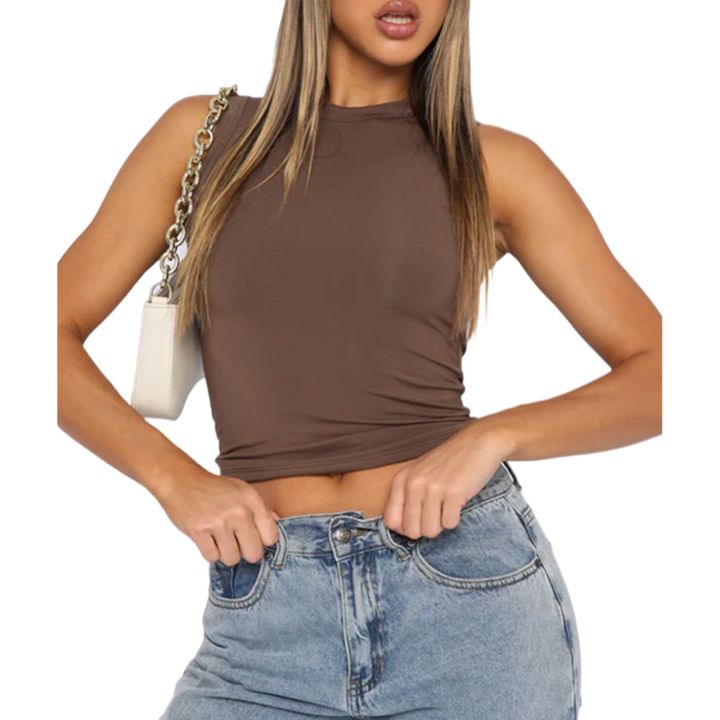 Women%20Skim%20Dupes%20Tank%20Tops%20Strechy%20Sleeveless%20Cropped%20Vest%20Tee%20Shirts%20Slimt%20Fitted%20Going%20Out%20Teen%20Girls%20Aesthetics%20Streetwear%20-%20Image%208