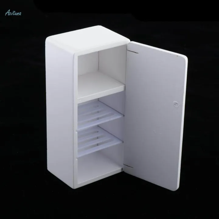 White%20Wood%20Refrigerator%20Fridge%20Freezer%20Dolls%20House%20Kitchen%20Decor%201/12%20Scale%20-%20Image%209