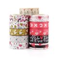 2022 NEW 10M Decorative Hearts and Flowers Leaves Washi Tape Set for Scrapbooking Planner Adhesive Masking Tape Cute Papeleria.