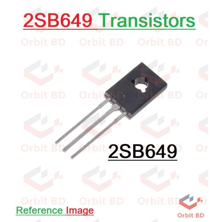 5Pcs- 2SB649A 2SB649 B649 649 PNP Transistor 120V 1.5A 20W Silicon Bipolar Power Transistors Triode TO-126 Package Electronics Parts IC Electrical Circuitry & Parts