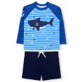 Big Boys Swimwear Fashion Swimming Bathing Surfing Swimsuit Set Tops+Pants NoCap 2Pcs Children Training Suit. 