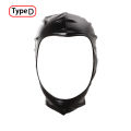 Unisex Latex Hood Mask Shiny Bronzing Open Mouth Hole Headgear Headpiece Full Face Mask Hood Role Play Costume Latex Headgear. 