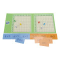 Math Learning Board 100 Cards Arithmetic Skills Magnetic Design Durable Math Game Board for Kids Education U. 