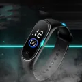 Waterproof Silicone Touch Led Sports Watch.