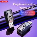CASIFY BT04 4 in 1 Bluetooth 5.0 BT Transmitters Receivers Audio Receiver Transmitter Wireless Adapter Mini Stereo Bluetooth AUX RCA USB 3.5mm Jack For laptop Cars. 