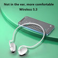 XIAOMI Neckband Wireless Earphones Mijia Bluetooth5.3 Headphones Air Conduction Sports Over Ear Headset With Mic Stereo Earbud.