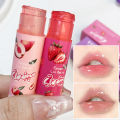Nourishing Lips, Makeup, Lip Balm, Nourishing, Non-Sticky, Fruity, Long-Lasting, Anti-Cracking, Peach, Grape, Moisturizing Juice, Lip Balm Set. 