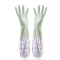 Thicken Dishwashing Gloves Waterproof Rubber Plus Velvet Winter Kitchen Durable Washing Dish Washing Rubber Household. 