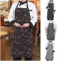 Adjustable Half-length Apron Striped Hotel Restaurant Chef Waiter Apron Kitchen Cook Apron With 2 Pockets Best Gadgets. 