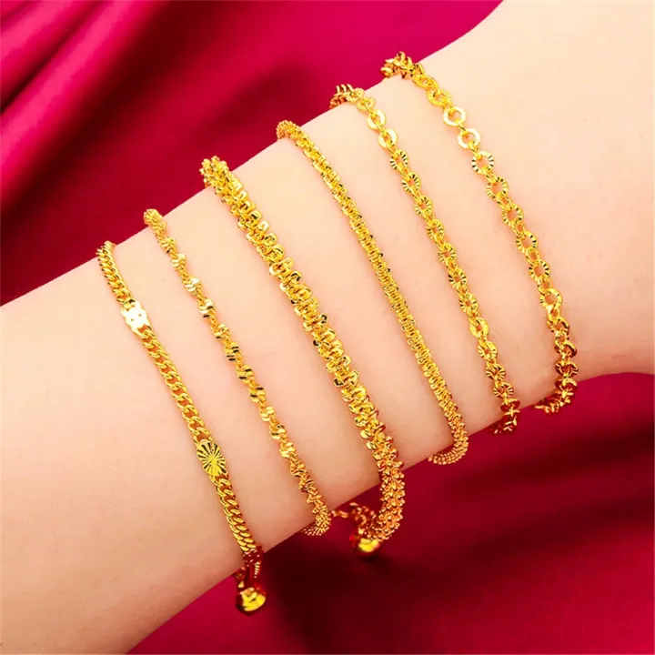 Gold%20Bracelets%20For%20Women%2024k%20Real%20Gold%20Plated%20Link%20Chain%20Bracelet%20Girls%20Wristband%20Pulsera%20Mujer%20Dubai%20Jewelry%20Accessories%20Gifts%20-%20Image%205