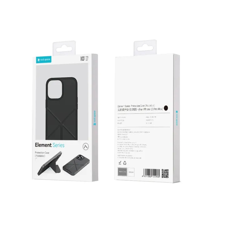 ROCK%20Element%20Plus%20TPU%20+%20PC%20Shockproof%20Protective%20Case%20with%20Folding%20Holder%20For%20iPhone%2013%20Pro%20-%20Image%209