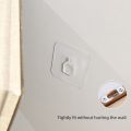 Transparent Seamless Strong Self Adhesive Sticker Hook Holder Photo Frame Painting Picture Poster Clock No Drill Wall Hanger Hooks Home Storage Tool. 
