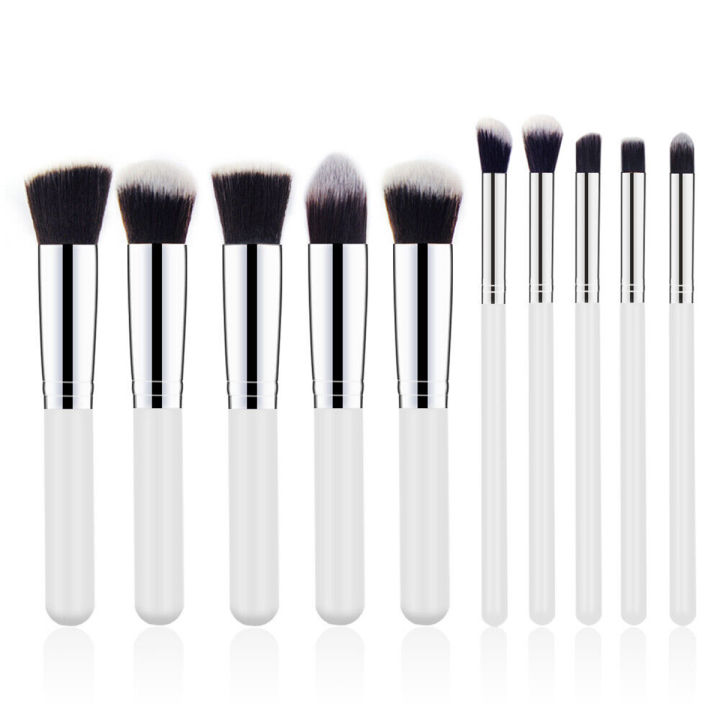 Kabuki Brush Set - 10pcs - Makeup Combo Set - Makeup Combo Set - Makeup Combo Set